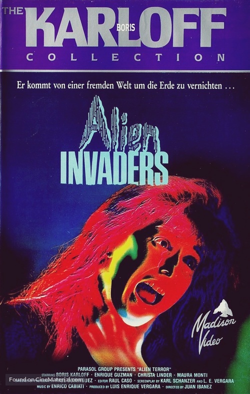 The Incredible Invasion - German VHS movie cover
