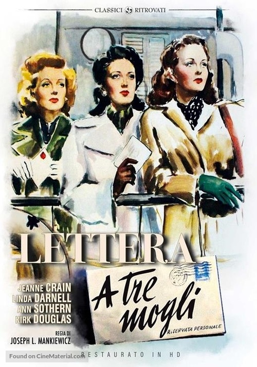 A Letter to Three Wives - Italian DVD movie cover