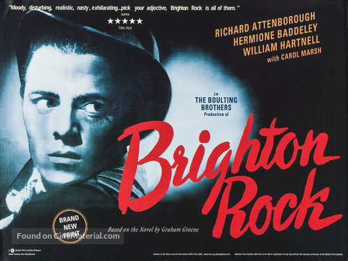 Brighton Rock - British Re-release movie poster