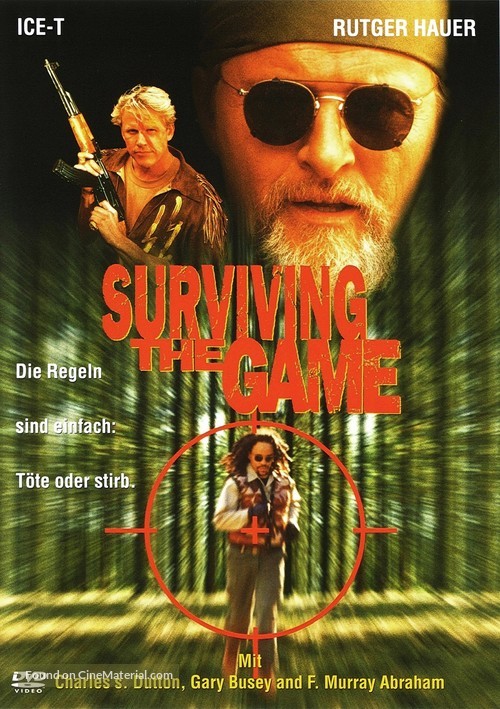 Surviving The Game - German DVD movie cover