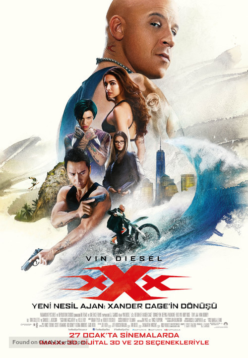 xXx: Return of Xander Cage - Turkish Movie Poster