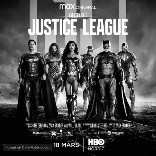 Zack Snyder&#039;s Justice League - Swedish Movie Poster