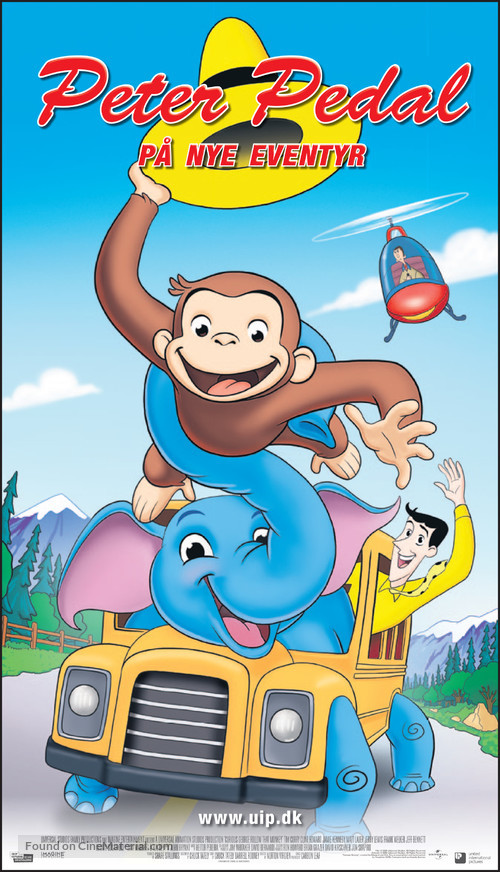 Curious George 2: Follow That Monkey - Danish Movie Poster