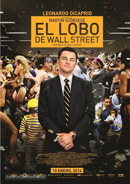 The Wolf of Wall Street - Mexican Movie Poster