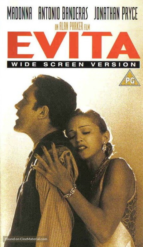 Evita - VHS movie cover