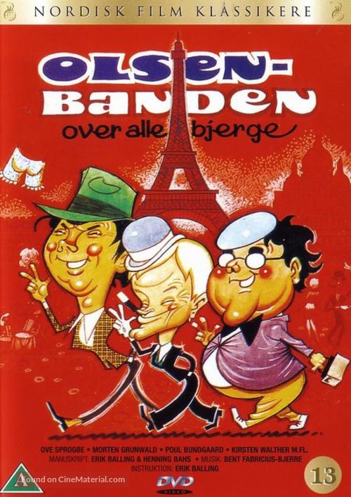 Olsen-banden over alle bjerge - Danish DVD movie cover