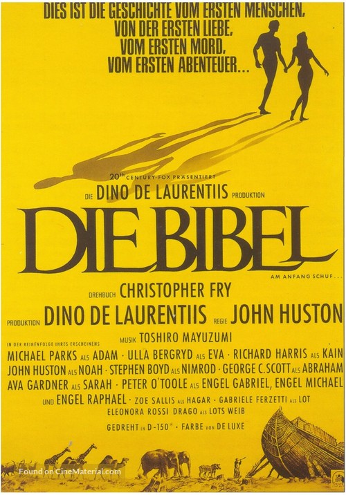 The Bible - German Movie Poster