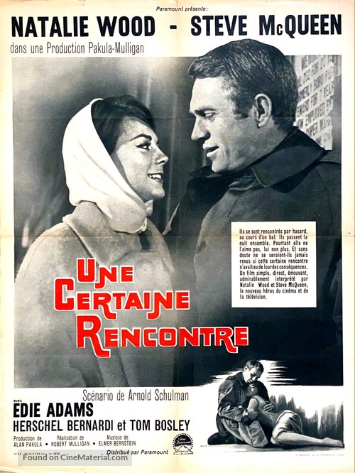 Love with the Proper Stranger - French Movie Poster