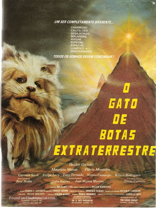 Gato de Botas Extraterrestre, O - Brazilian Movie Poster