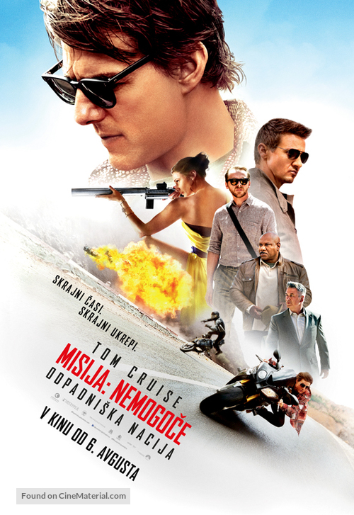 Mission: Impossible - Rogue Nation - Slovenian Movie Poster