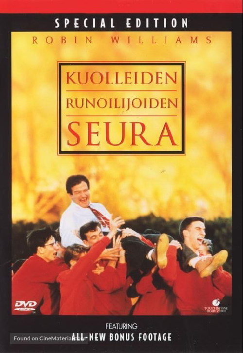 Dead Poets Society - Finnish DVD movie cover