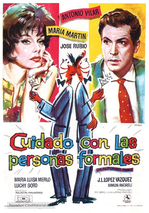Cuidado con las personas formales - Spanish Movie Poster