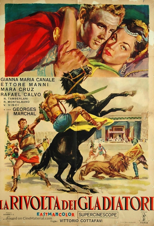 La rivolta dei gladiatori - Italian Movie Poster