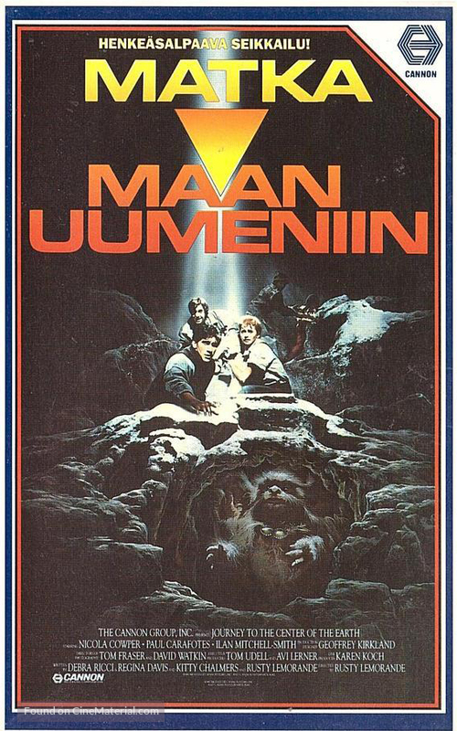 Journey to the Center of the Earth - Finnish VHS movie cover