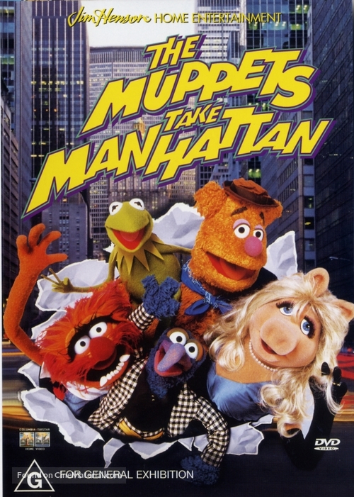 The Muppets Take Manhattan - Australian DVD movie cover