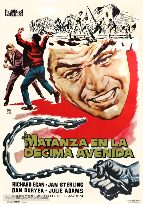 Slaughter on Tenth Avenue - Spanish Movie Poster