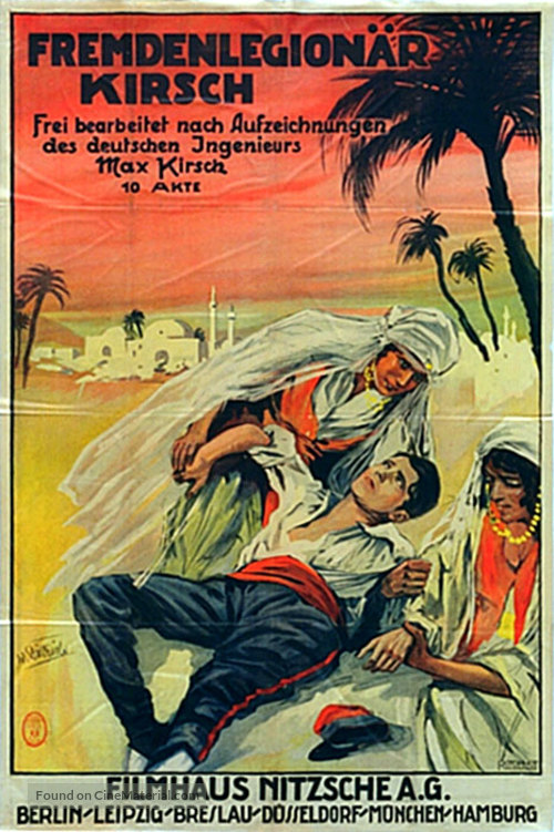 Fremdenlegion&auml;r Kirsch - German Movie Poster