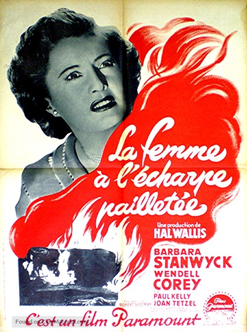 The File on Thelma Jordon - French Movie Poster