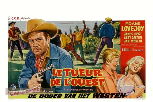 Cole Younger, Gunfighter - Belgian Movie Poster