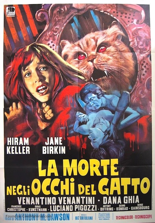 La morte negli occhi del gatto - Italian Movie Poster