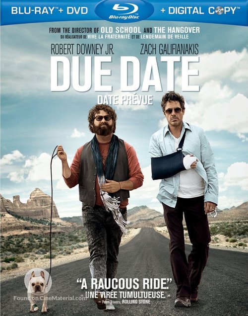 Due Date - Canadian Blu-Ray movie cover