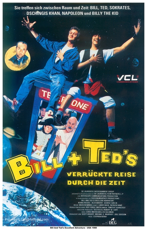 Bill &amp; Ted&#039;s Excellent Adventure - German VHS movie cover