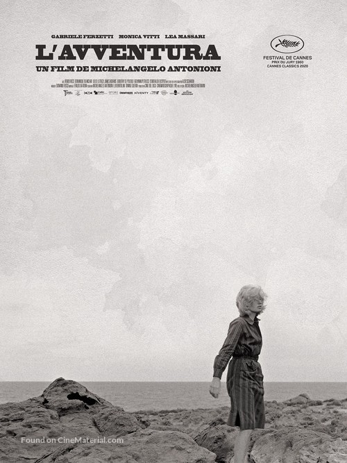 L&#039;avventura - French Re-release movie poster