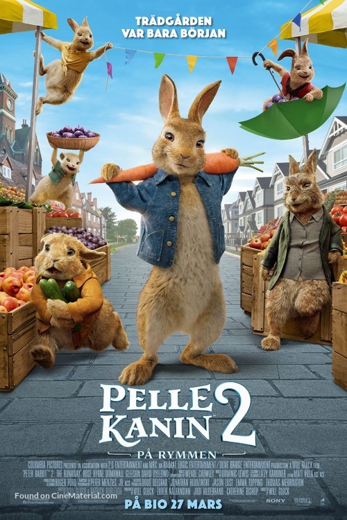 Peter Rabbit 2: The Runaway - Swedish Movie Poster