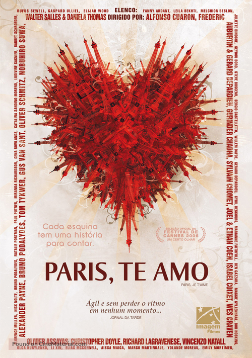 Paris, je t&#039;aime - Brazilian Movie Poster