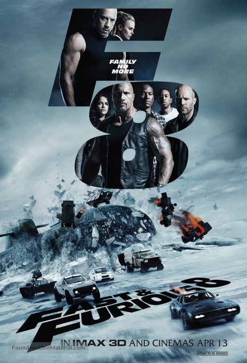 The Fate of the Furious - Singaporean Movie Poster