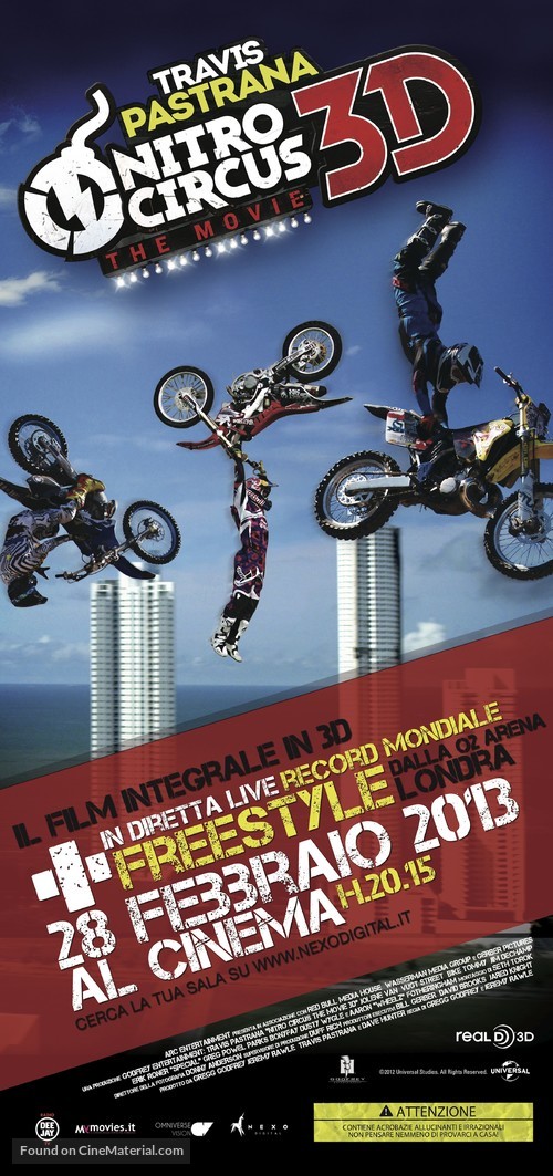 Nitro Circus: The Movie - Italian Movie Poster