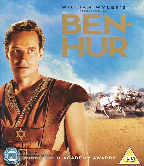 Ben-Hur - British Blu-Ray movie cover