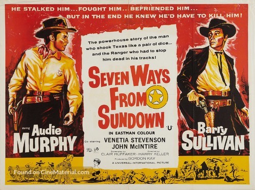 Seven Ways from Sundown - British Movie Poster