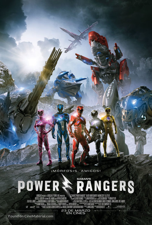 Power Rangers - Peruvian Movie Poster