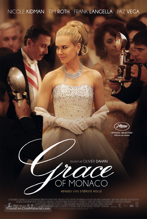 Grace of Monaco - Danish Movie Poster