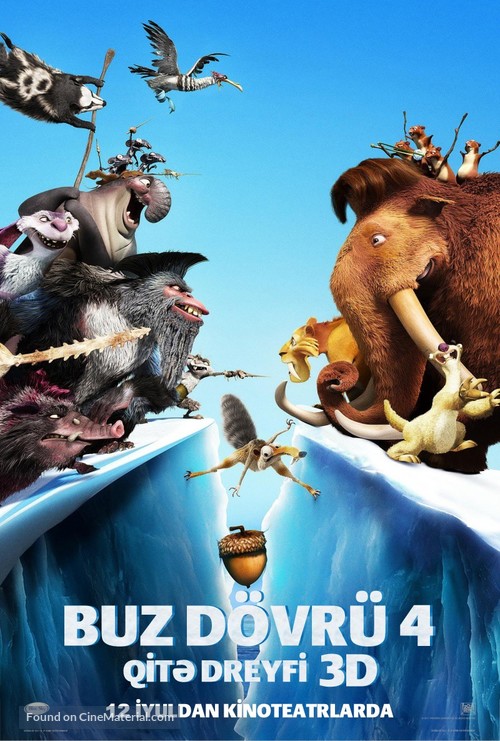 Ice Age: Continental Drift - Turkish Movie Poster