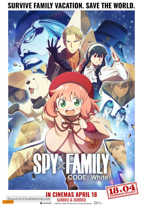 Gekijoban Spy x Family Code: White - Australian Movie Poster