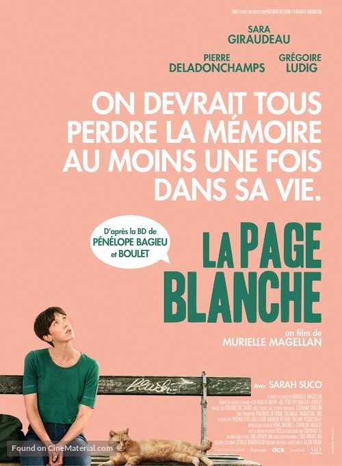 La page blanche - French Movie Poster