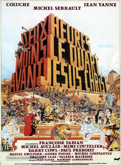 Deux heures moins le quart avant J&eacute;sus-Christ - French Movie Poster