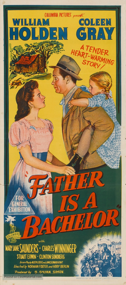 Father Is a Bachelor - Australian Movie Poster