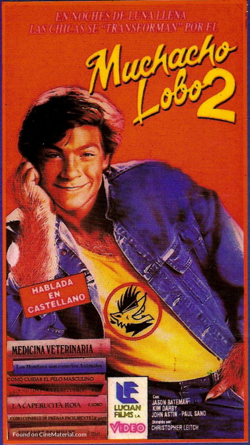 Teen Wolf Too - Argentinian VHS movie cover