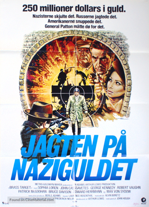 Brass Target - Danish Movie Poster