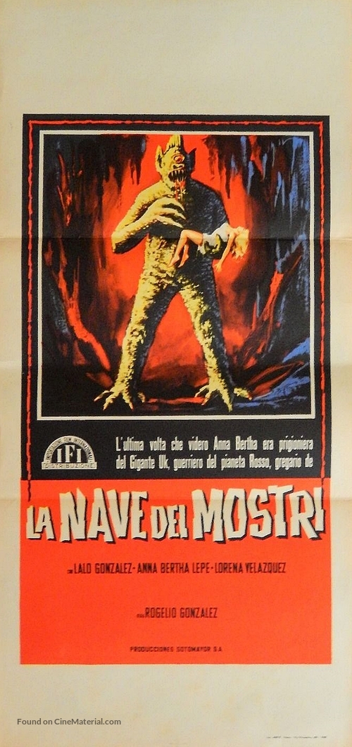 La nave de los monstruos - Italian Movie Poster