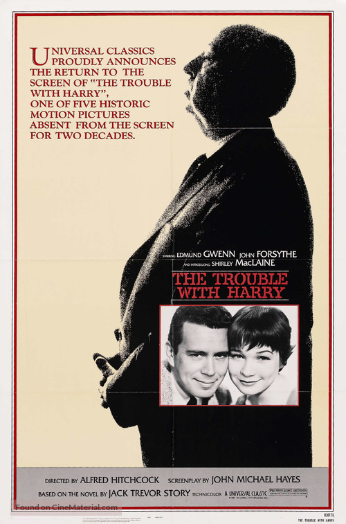 The Trouble with Harry - Re-release movie poster