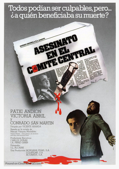 Asesinato en el Comit&eacute; Central - Spanish Movie Poster