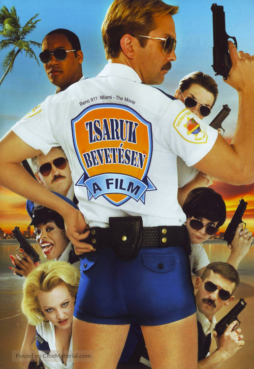 Reno 911!: Miami - Hungarian DVD movie cover