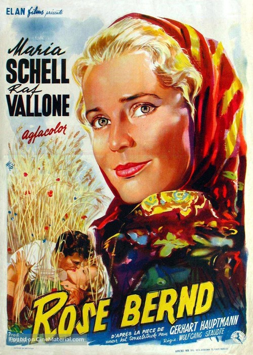 Rose Bernd - Belgian Movie Poster