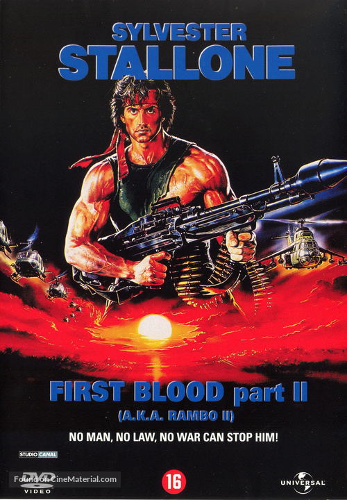 Rambo: First Blood Part II - Dutch DVD movie cover