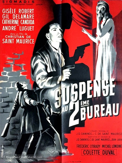 Suspense au deuxi&egrave;me bureau - French Movie Poster