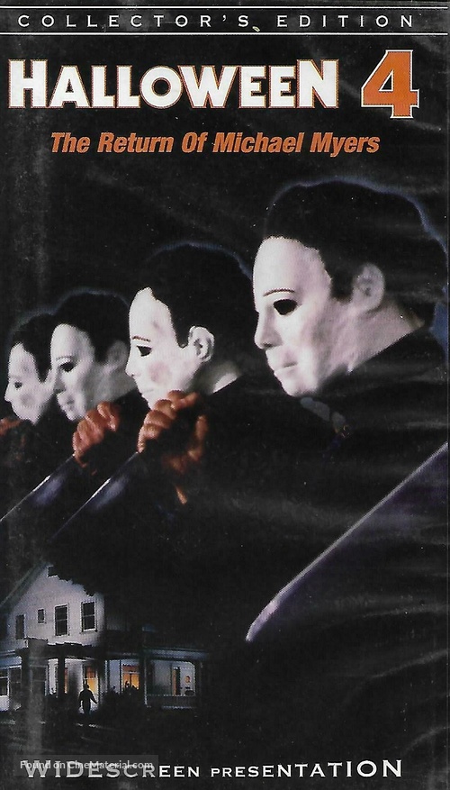 Halloween 4: The Return of Michael Myers - VHS movie cover